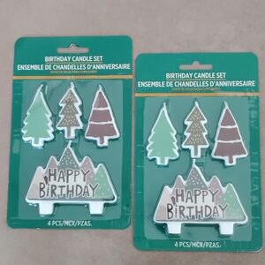 Two Packs Wilderness Birthday Tree Candles